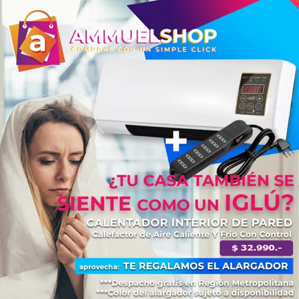 Calefactor Aire Caliente y Frío más Alargador de Regalo